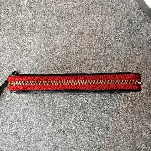 Limited Edition Louis Vuitton Black Leather Monogram Long Wallet - Picture 7 of 15